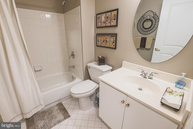 9209 Howard Square Dr Unit 9209, Pikesville, MD 21208 - bathroom with vanity, shower / bathtub combination with curtain, and tile patterned floors