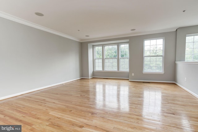 7041 Water Oak Rd Unit 42, Elkridge, MD 21075 - empty room featuring light wood-type flooring and crown molding