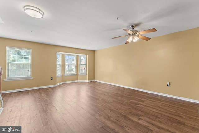 5522 Trout Run Rd, Clinton, MD 20735 - spare room featuring wood finished floors and ceiling fan