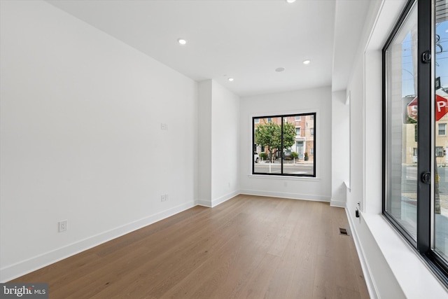 919 S 11th St Unit B, Philadelphia, PA 19147 - empty room featuring wood finished floors and recessed lighting
