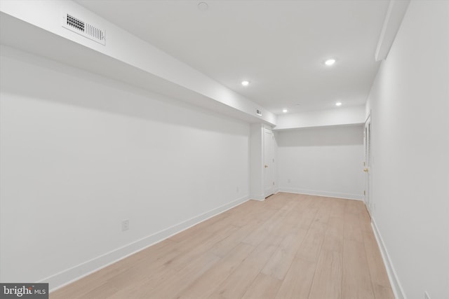 919 S 11th St Unit B, Philadelphia, PA 19147 - finished below grade area featuring recessed lighting and light wood-type flooring