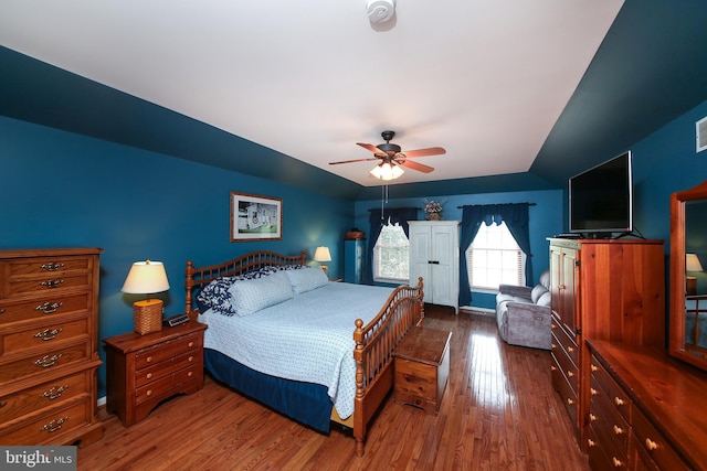 2553 Stone Hill Rd, Harleysville, PA 19438 - bedroom featuring wood finished floors and ceiling fan