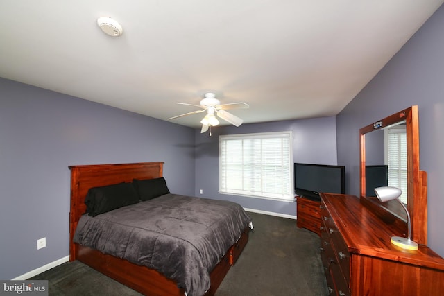 2553 Stone Hill Rd, Harleysville, PA 19438 - bedroom with dark colored carpet and ceiling fan