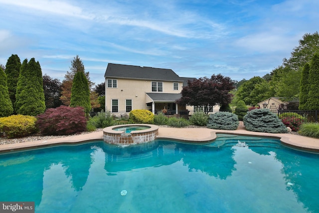 2553 Stone Hill Rd, Harleysville, PA 19438 - view of pool with a pool with connected hot tub