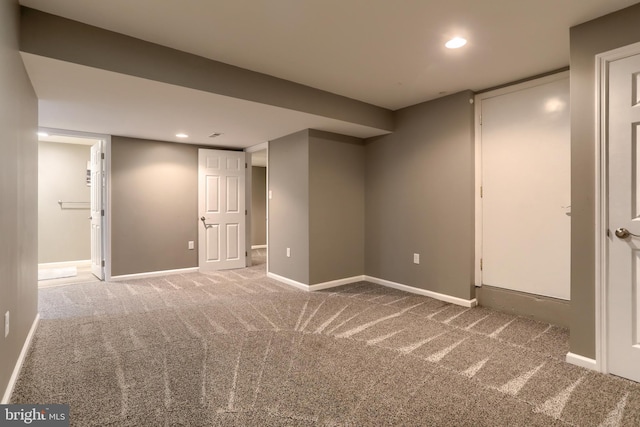 395 Olde Meadow Ln, Lebanon, PA 17042 - finished basement featuring carpet and recessed lighting