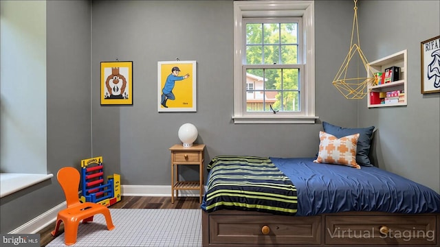 519 Clarks Run Rd, La Plata, MD 20646 - bedroom featuring dark wood-type flooring and baseboards