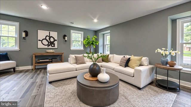 519 Clarks Run Rd, La Plata, MD 20646 - living room with plenty of natural light, light wood finished floors, and recessed lighting