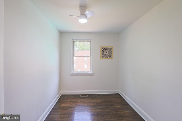 6203 Hopeton Ave, Baltimore, MD 21215 - unfurnished room featuring dark wood finished floors and baseboards