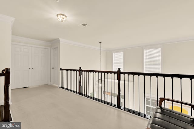 22974 Weybridge Sq, Broadlands, VA 20148 - hallway featuring ornamental molding