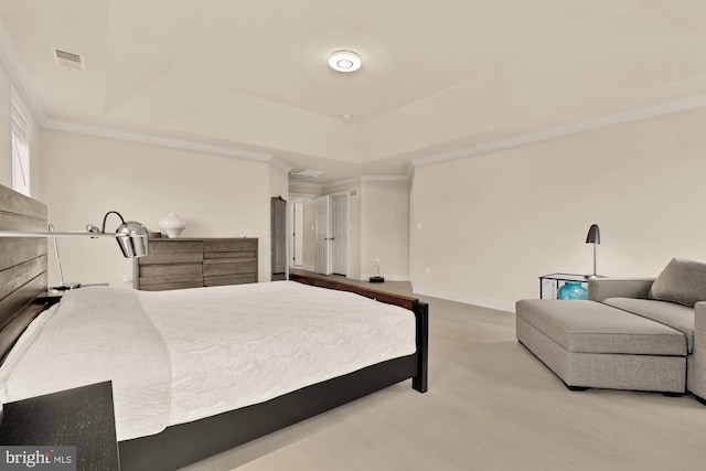 22974 Weybridge Sq, Broadlands, VA 20148 - bedroom with a tray ceiling and ornamental molding