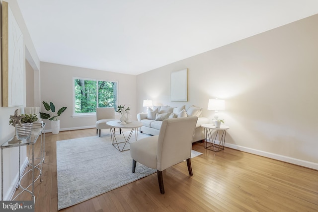 10909 Knights Bridge Ct, Reston, VA 20190 - living room featuring baseboards and wood finished floors