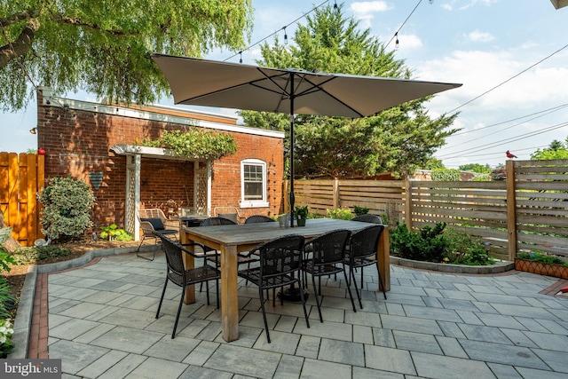 227 Ruby St, Lancaster, PA 17603 - fenced backyard featuring a patio area and outdoor dining space