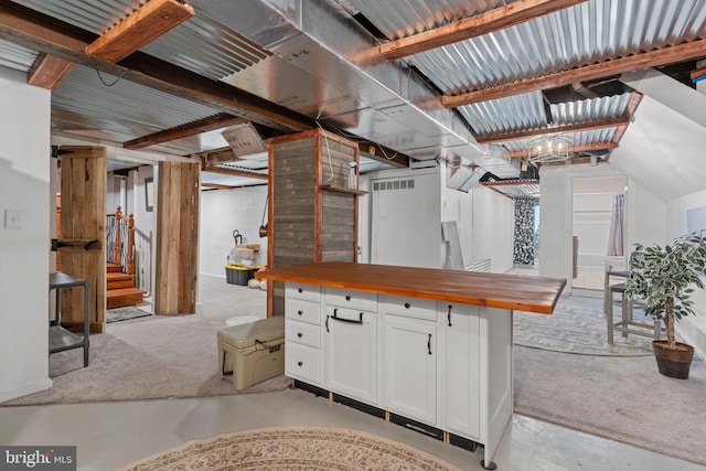 352 Concord Rd, Glen Mills, PA 19342 - below grade area with light carpet and stairs