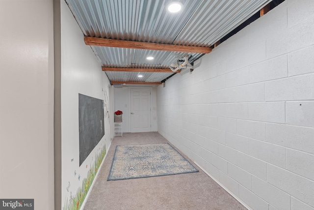 352 Concord Rd, Glen Mills, PA 19342 - hallway with carpet and recessed lighting
