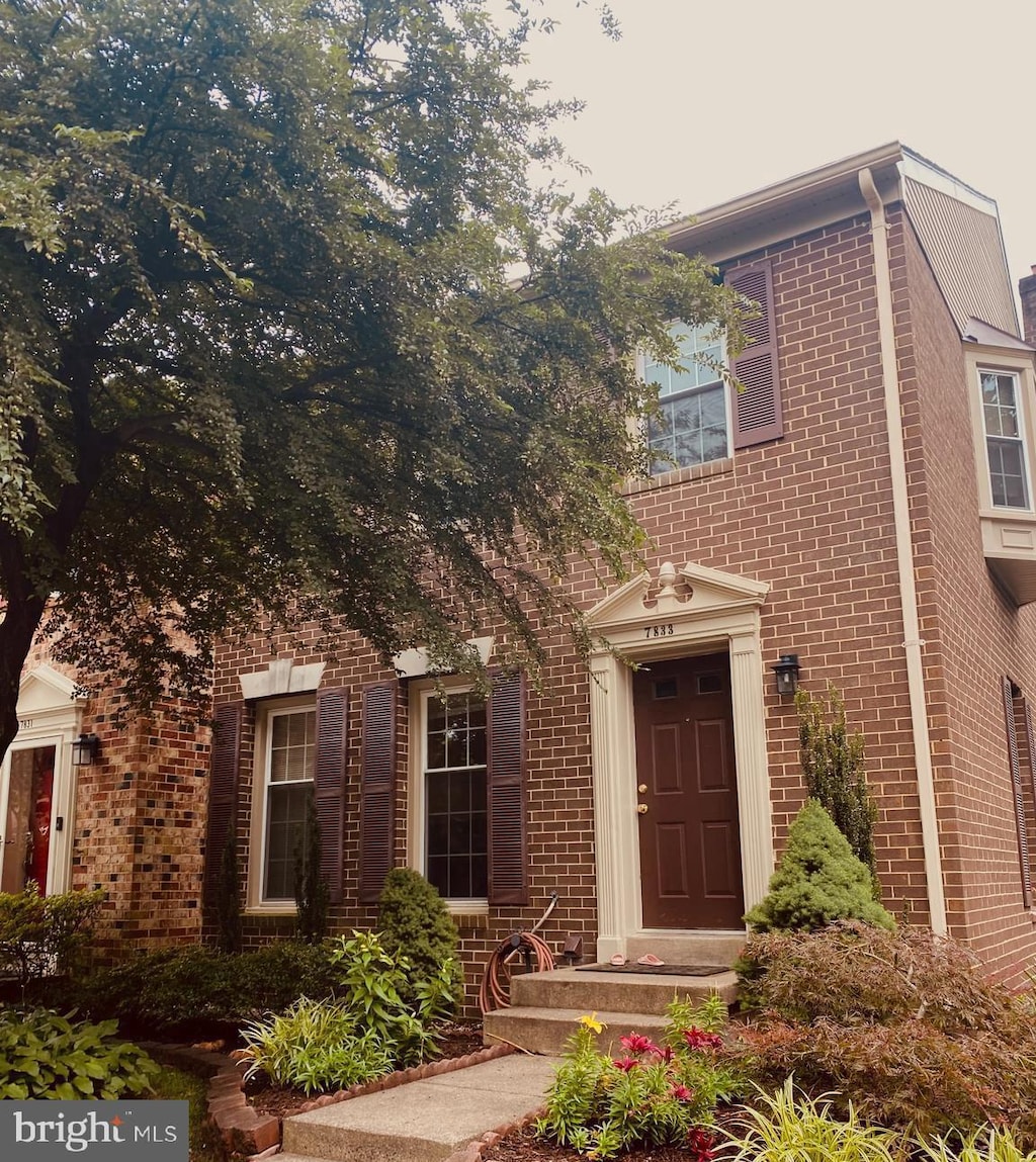 7833 Byrds Nest Pass, Annandale, VA 22003 - view of front facade with brick siding