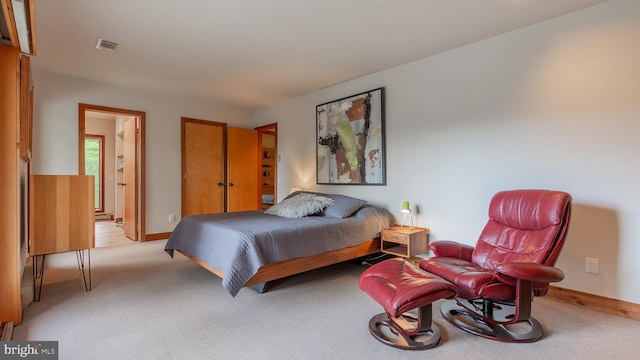 302 Fox Run Rd, Wardensville, WV 26851 - bedroom with light colored carpet and baseboard heating