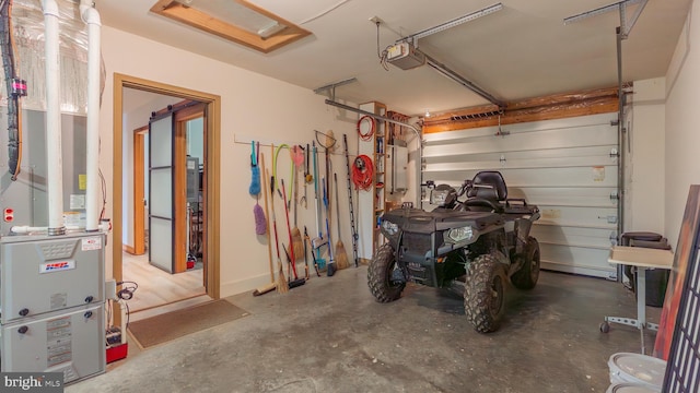 302 Fox Run Rd, Wardensville, WV 26851 - garage with a garage door opener and electric panel
