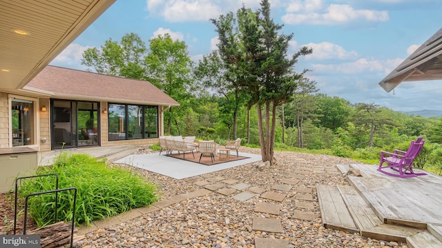 302 Fox Run Rd, Wardensville, WV 26851 - view of patio with a wooden deck