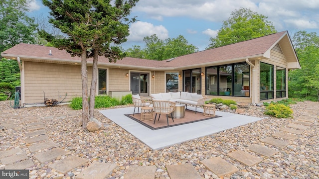 302 Fox Run Rd, Wardensville, WV 26851 - view of patio / terrace with a sunroom