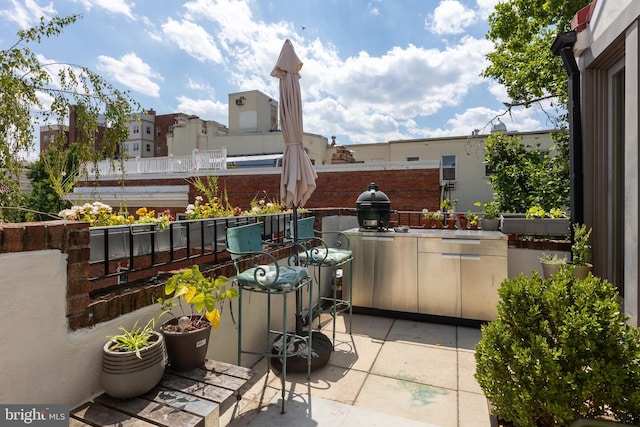 1823 Belmont Rd NW Unit D, Washington, DC 20009 - view of patio featuring exterior kitchen