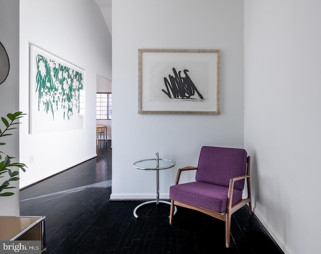 1823 Belmont Rd NW Unit D, Washington, DC 20009 - sitting room featuring wood finished floors and baseboards