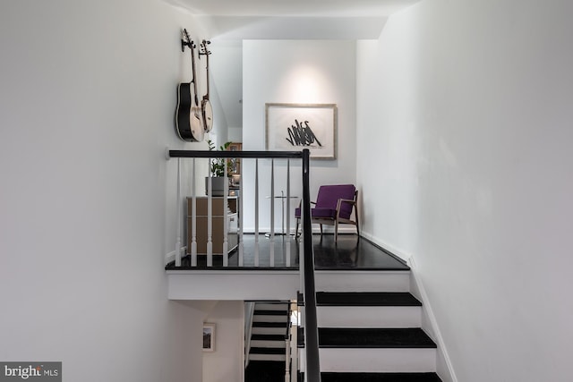 1823 Belmont Rd NW Unit D, Washington, DC 20009 - staircase featuring baseboards