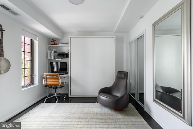 1823 Belmont Rd NW Unit D, Washington, DC 20009 - bedroom with an office area and baseboards