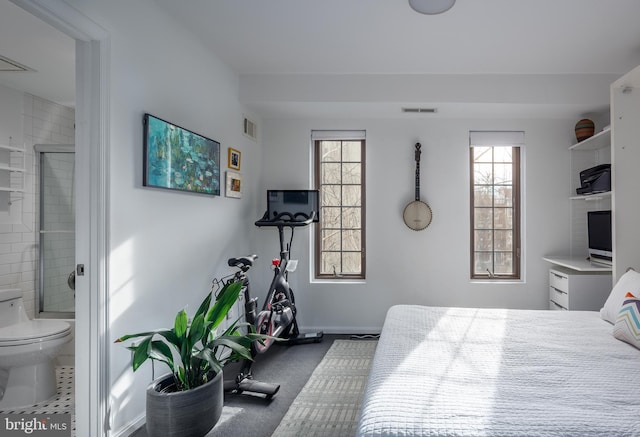1823 Belmont Rd NW Unit D, Washington, DC 20009 - bedroom featuring multiple windows and connected bathroom