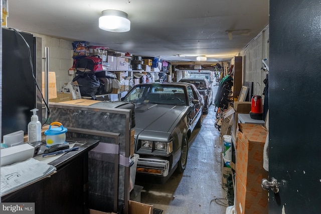 1823 Belmont Rd NW Unit D, Washington, DC 20009 - garage featuring concrete block wall