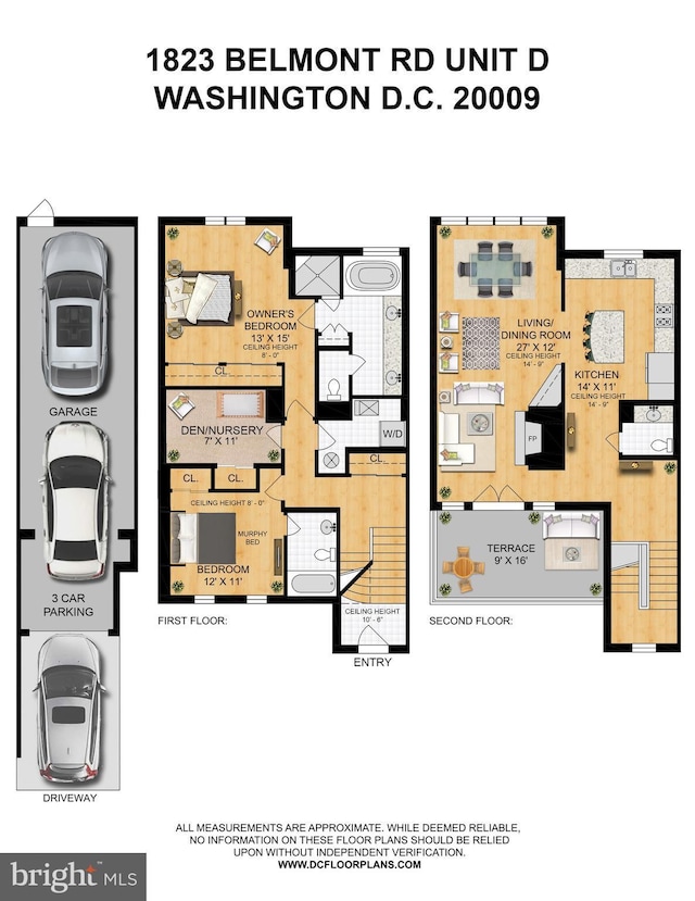 1823 Belmont Rd NW Unit D, Washington, DC 20009 - view of room layout