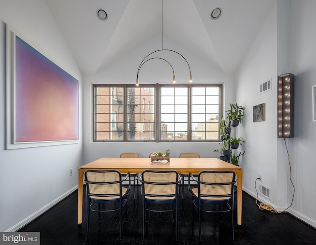 1823 Belmont Rd NW Unit D, Washington, DC 20009 - dining space with wood finished floors and vaulted ceiling