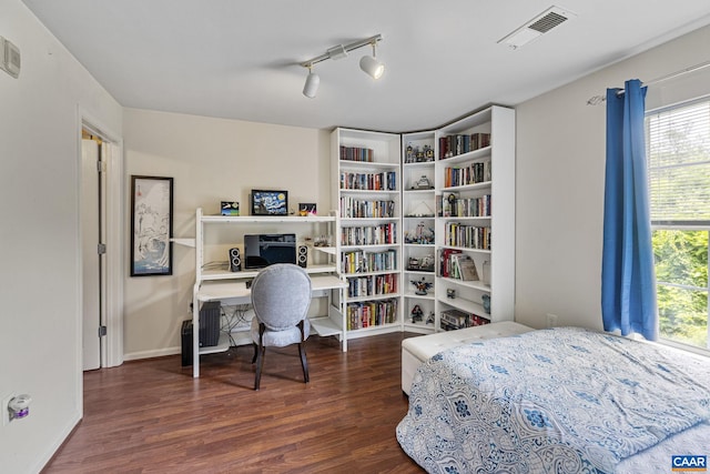 765 Denali Way Unit 204, Charlottesville, VA 22903 - bedroom with wood finished floors and track lighting