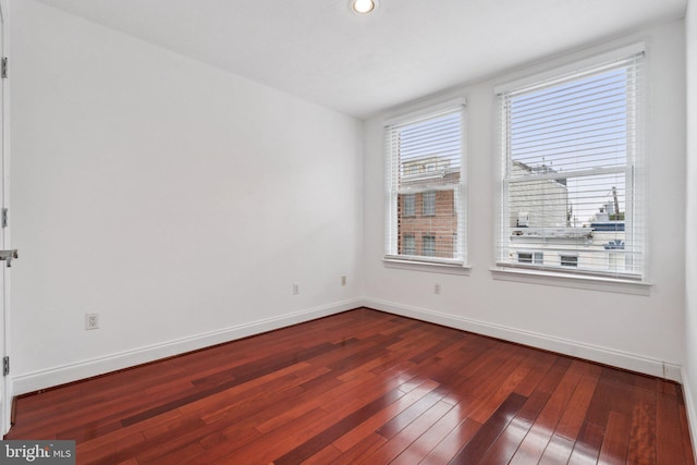 1013 S Decker Ave, Baltimore, MD 21224 - empty room with hardwood / wood-style flooring and recessed lighting