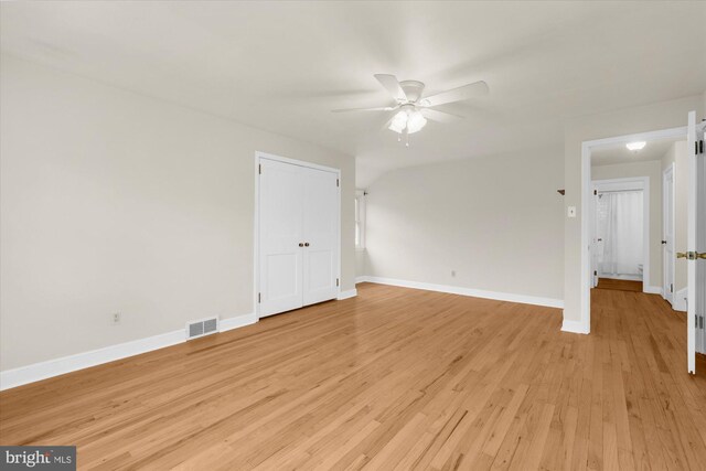 204 Opal Ave, Reading, PA 19606 - unfurnished room featuring a ceiling fan and light wood-type flooring