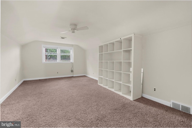 204 Opal Ave, Reading, PA 19606 - carpeted empty room featuring ceiling fan and vaulted ceiling