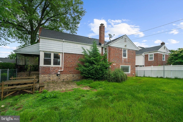 204 Opal Ave, Reading, PA 19606 - back of property with a chimney and brick siding