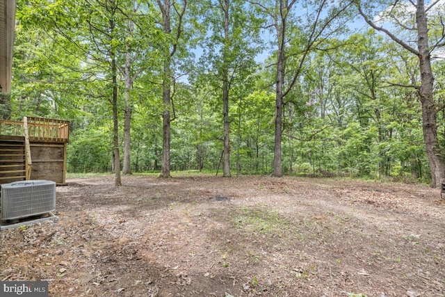 95 Arthur Burke Ln, Front Royal, VA 22630 - view of yard with a deck and a forest view