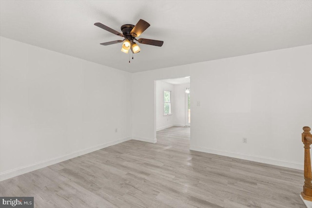 95 Arthur Burke Ln, Front Royal, VA 22630 - spare room with light wood-style flooring and ceiling fan