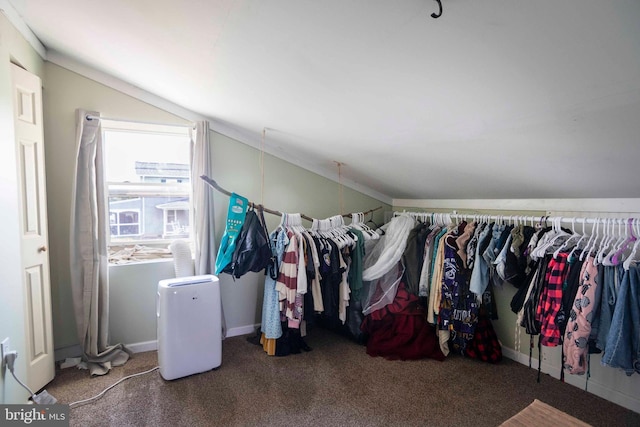 134 Catlett Mountain Rd, Front Royal, VA 22630 - spacious closet with lofted ceiling and carpet floors