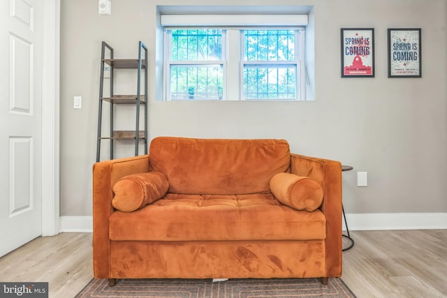 459 Massachusetts Ave NW Unit B1, Washington, DC 20001 - sitting room featuring wood finished floors and baseboards