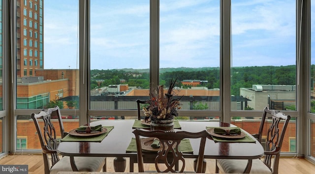 11990 Market St Unit 907, Reston, VA 20190 - dining space with wood finished floors