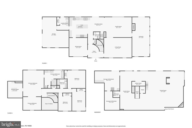 660 Casey Ln, West Chester, PA 19382 - view of floor plan / room layout