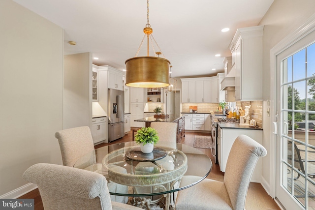 660 Casey Ln, West Chester, PA 19382 - dining room with wood finished floors and recessed lighting