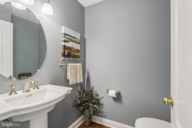 660 Casey Ln, West Chester, PA 19382 - bathroom featuring toilet and wood finished floors