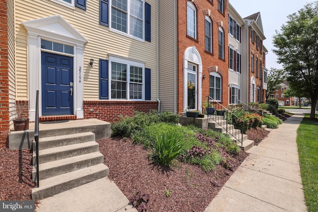 25154 Monteith Ter, Chantilly, VA 20152 - view of exterior entry with brick siding