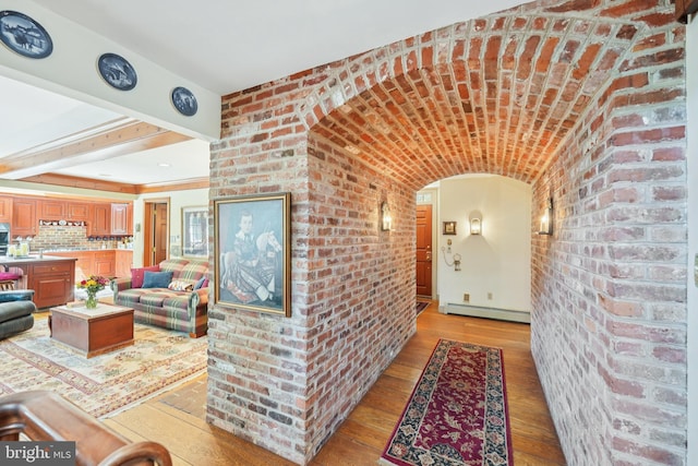 4250 Fretz Mill Rd, New Hope, PA 18938 - doorway to property with a baseboard radiator