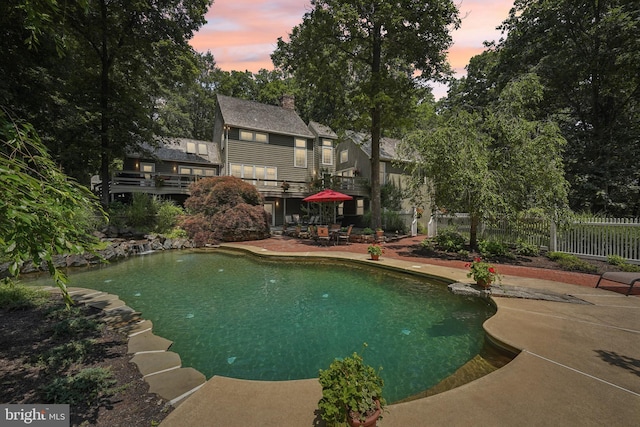 4250 Fretz Mill Rd, New Hope, PA 18938 - outdoor pool with a patio area