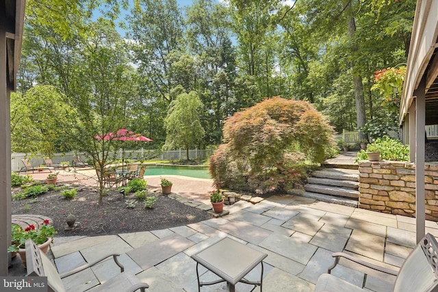 4250 Fretz Mill Rd, New Hope, PA 18938 - fenced backyard with a patio