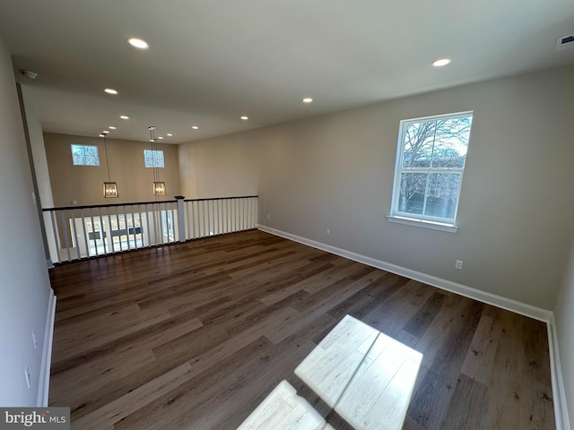 255 Jameson Way Unit 25, Wilmington, DE 19803 - spare room featuring plenty of natural light, recessed lighting, and wood finished floors
