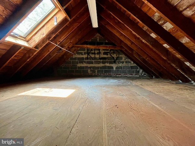 5501 W Forest Park Ave, Baltimore, MD 21207 - attic with a skylight